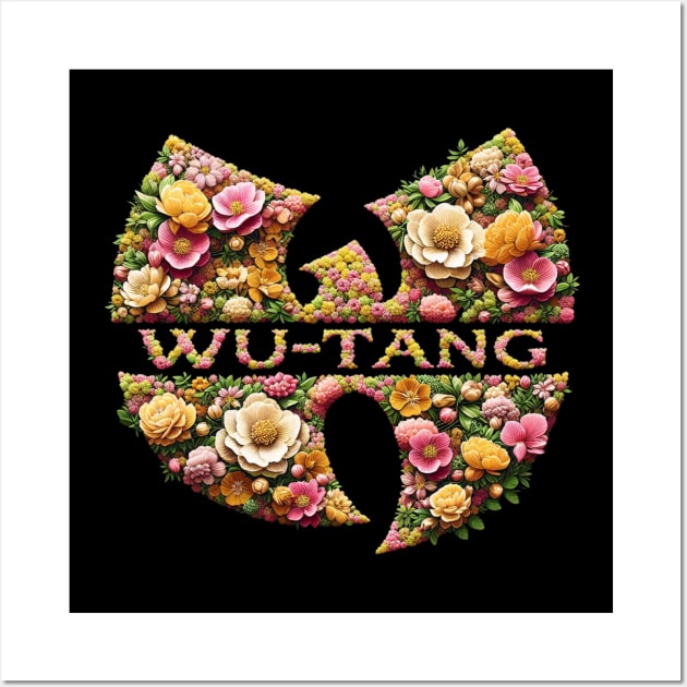 Wutang Flowers effect logo & text Wall Art by thestaroflove